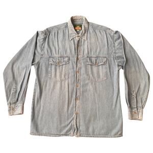 Enzo Denim Button Shirt – Vintage Workwear Style M
